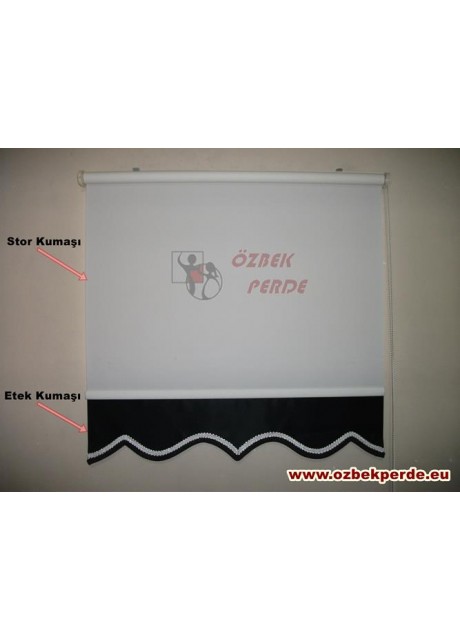 Eteği Renkli Stor Perde